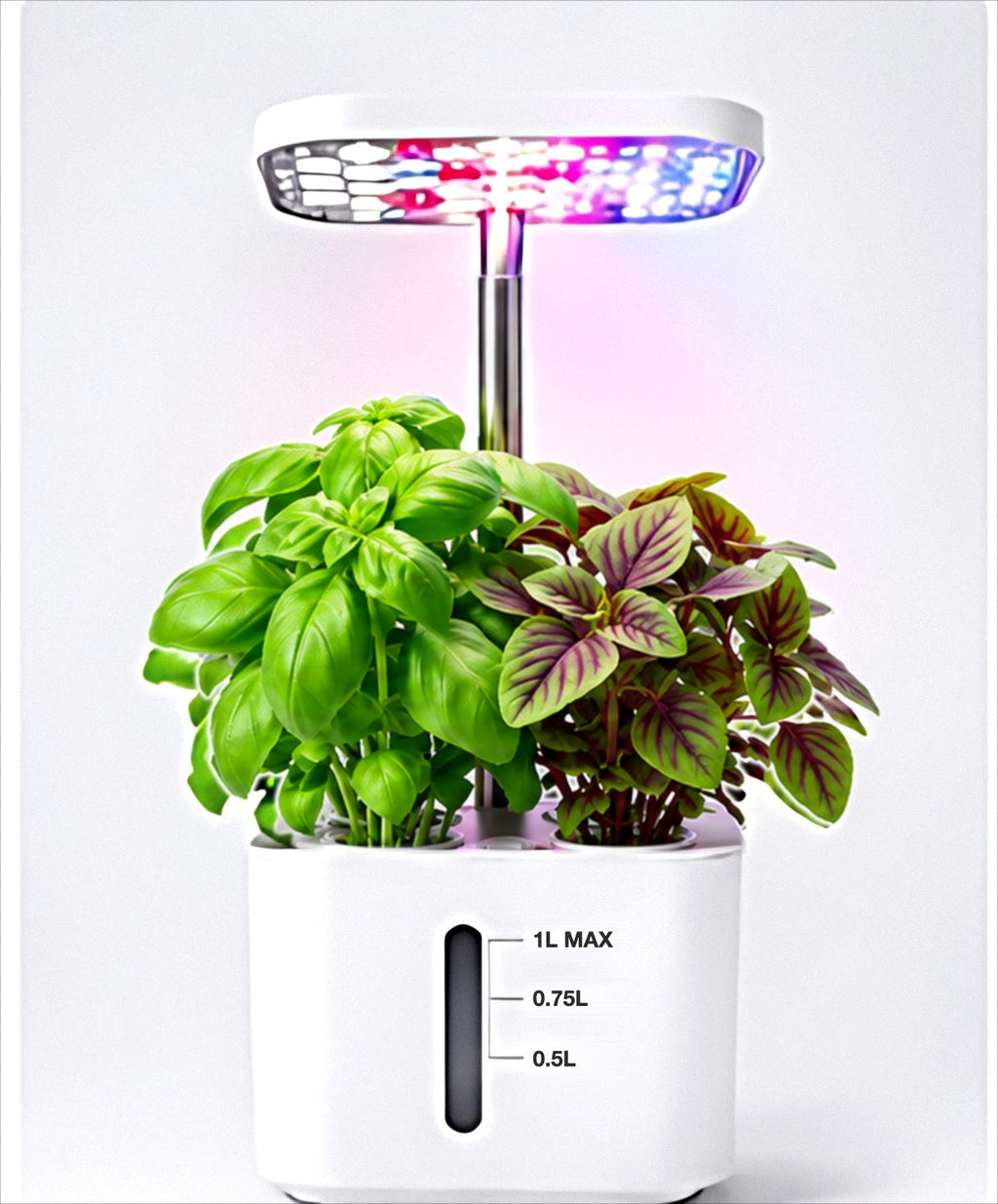 BotaniBright white, front view with water level window #color-white